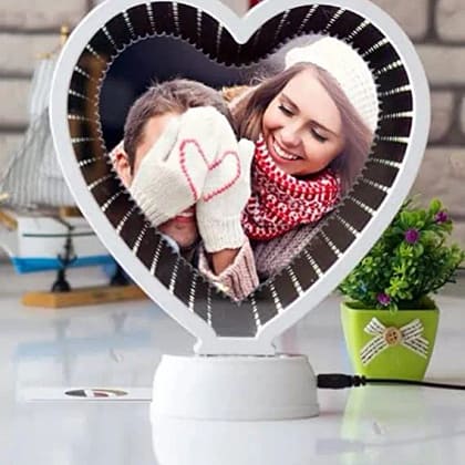 magic mirror photo frame for desk beauty