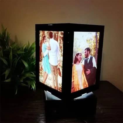 Rotating Photo Print Night Lamp